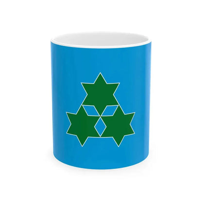 Flag of Mori Hokkaido 1966-2005 (Japan) White Coffee Mug 11oz - Go Mug Yourself