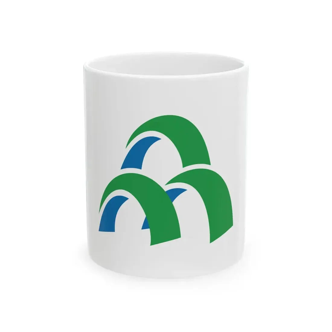 Flag of Mori Hokkaido (Japan) White Coffee Mug 11oz - Go Mug Yourself