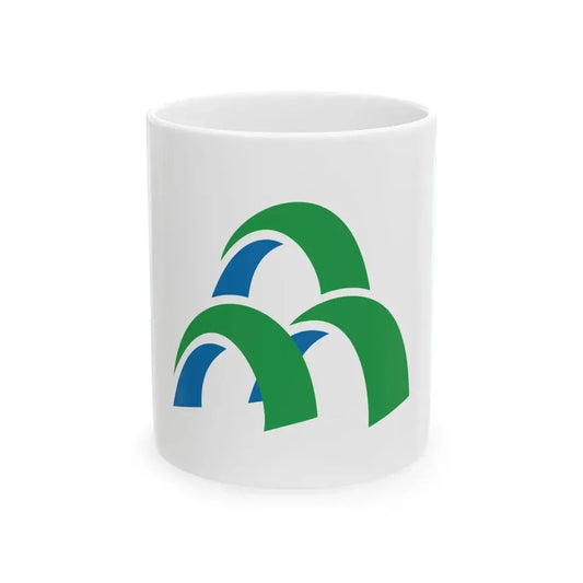 Flag of Mori Hokkaido (Japan) White Coffee Mug 11oz - Go Mug Yourself