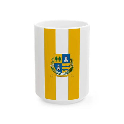 Flag of Moricgat vertical (Hungary) White Coffee Mug 15oz - Go Mug Yourself