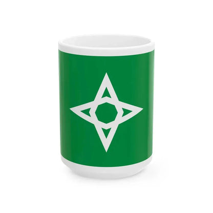 Flag of Morioka Iwate (Japan) White Coffee Mug 15oz - Go Mug Yourself