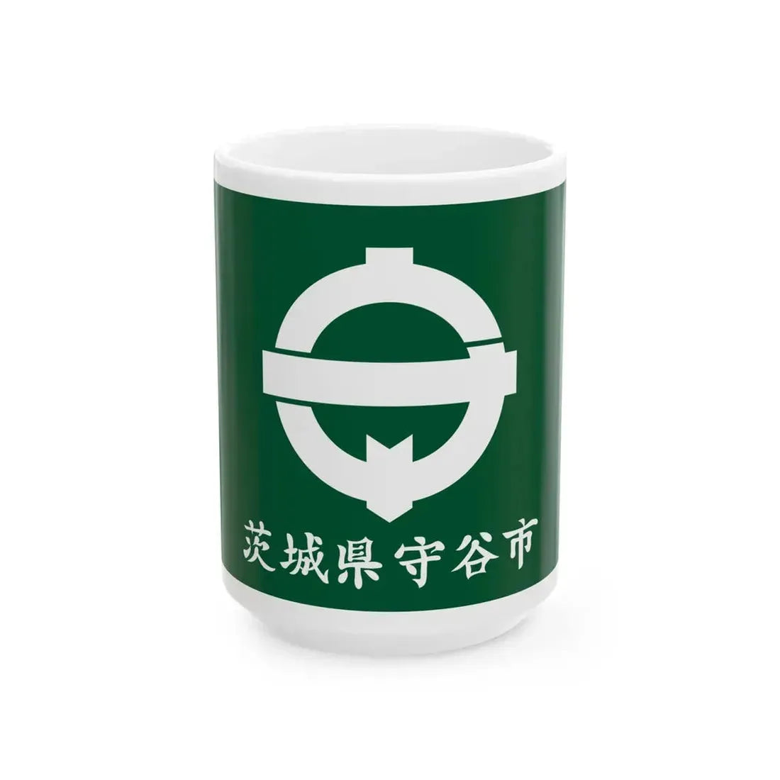 Flag of Moriya Ibaraki (Japan) White Coffee Mug 15oz - Go Mug Yourself
