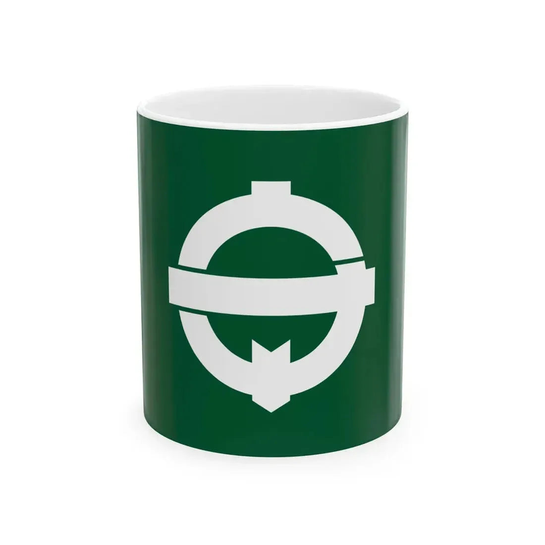 Flag of Moriya Ibaraki no text (Japan) White Coffee Mug 11oz - Go Mug Yourself