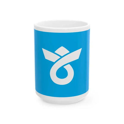 Flag of Moriyama Shiga (Japan) White Coffee Mug 15oz - Go Mug Yourself
