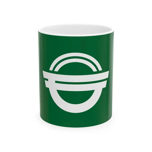 Flag of Moriyoshi Akita 1960-2005 (Japan) White Coffee Mug 11oz - Go Mug Yourself