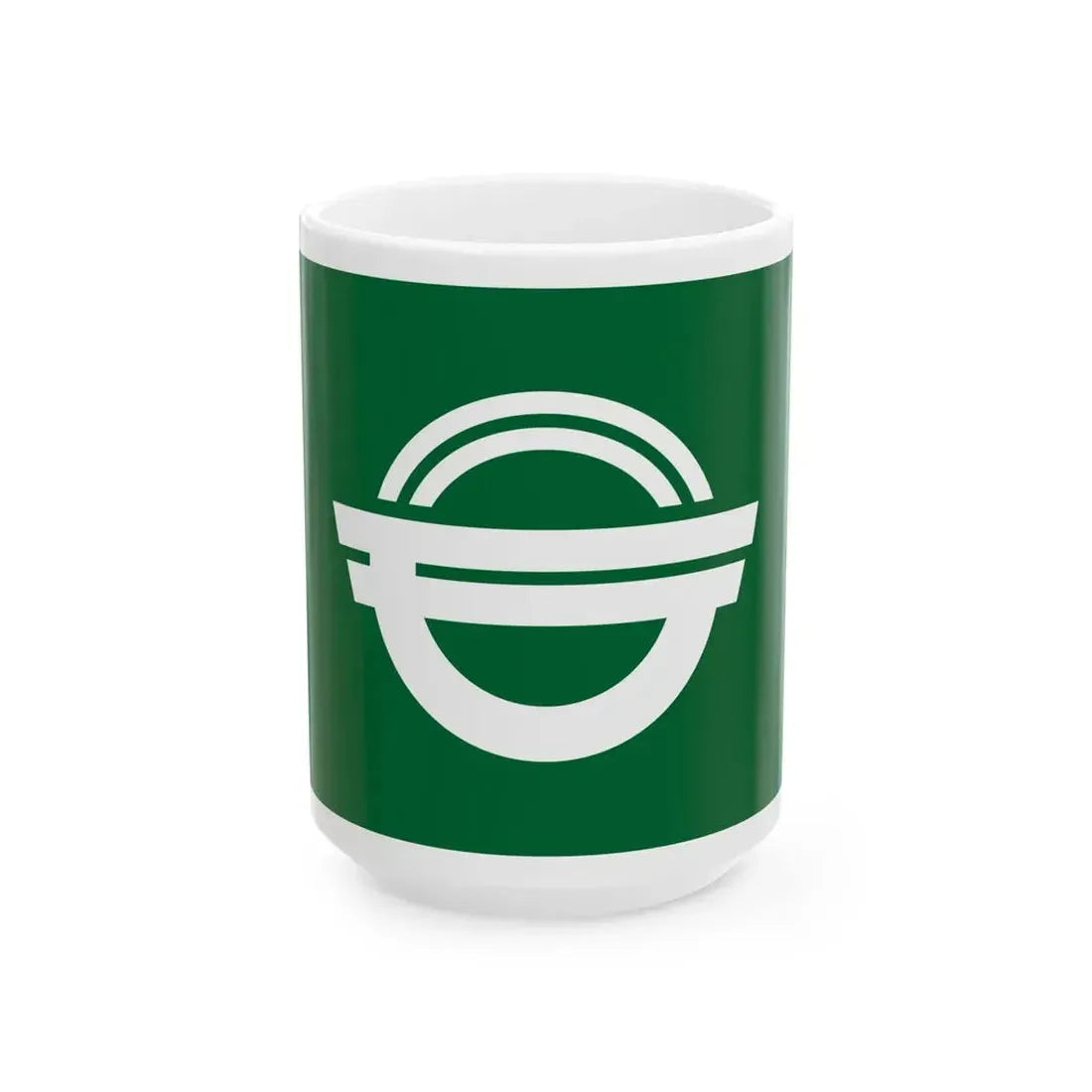 Flag of Moriyoshi Akita 1960-2005 (Japan) White Coffee Mug 15oz - Go Mug Yourself