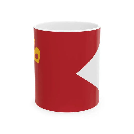 Flag of Moroccan Naval Group Commander Captain (Morocco) White Coffee Mug 11oz - Go Mug Yourself