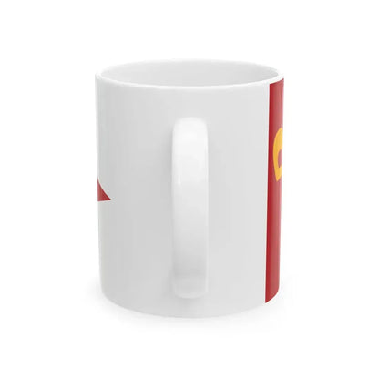 Flag of Moroccan Naval Group Commander not Captain (Morocco) White Coffee Mug - Go Mug Yourself