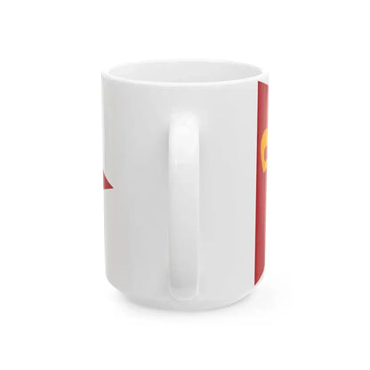 Flag of Moroccan Naval Group Commander not Captain (Morocco) White Coffee Mug - Go Mug Yourself