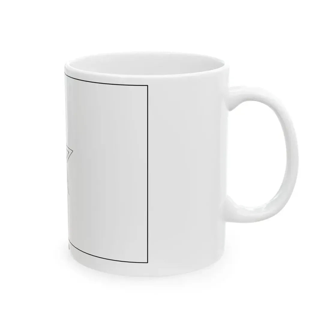 Flag of Morocco colouring page (Morocco) White Coffee Mug - Go Mug Yourself