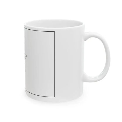 Flag of Morocco colouring page (Morocco) White Coffee Mug - Go Mug Yourself