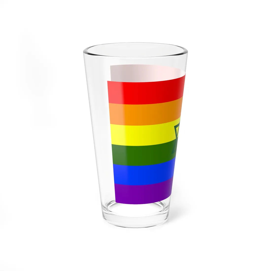 Flag of Morocco LGBT hexagram (Morocco) Pint Glass 16oz - Go Mug Yourself