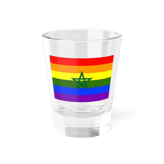 Flag of Morocco LGBT (Morocco) Shot Glass 1.5oz 1.5oz - Go Mug Yourself