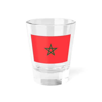 Flag of Morocco light red (Morocco) Shot Glass 1.5oz 1.5oz - Go Mug Yourself