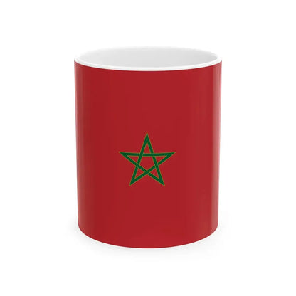 Flag of Morocco parametric version (Morocco) White Coffee Mug 11oz - Go Mug Yourself
