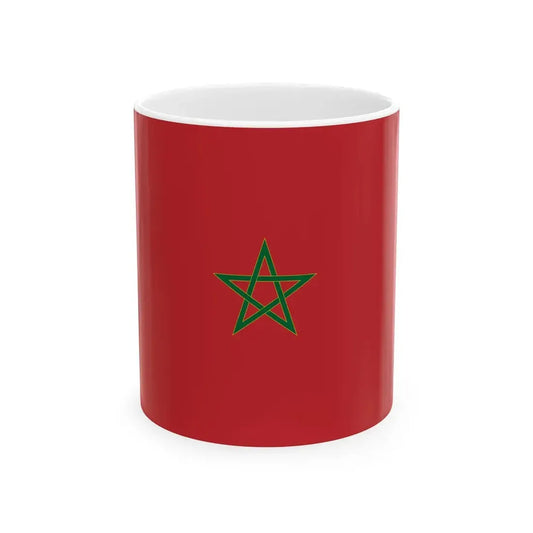 Flag of Morocco parametric version (Morocco) White Coffee Mug 11oz - Go Mug Yourself