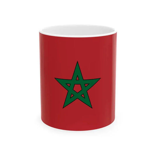 Flag of Morocco solid (Morocco) White Coffee Mug 11oz - Go Mug Yourself