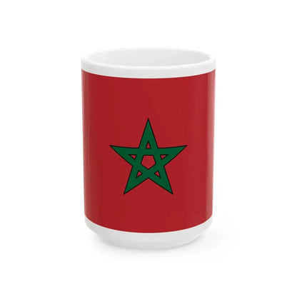 Flag of Morocco solid (Morocco) White Coffee Mug 15oz - Go Mug Yourself