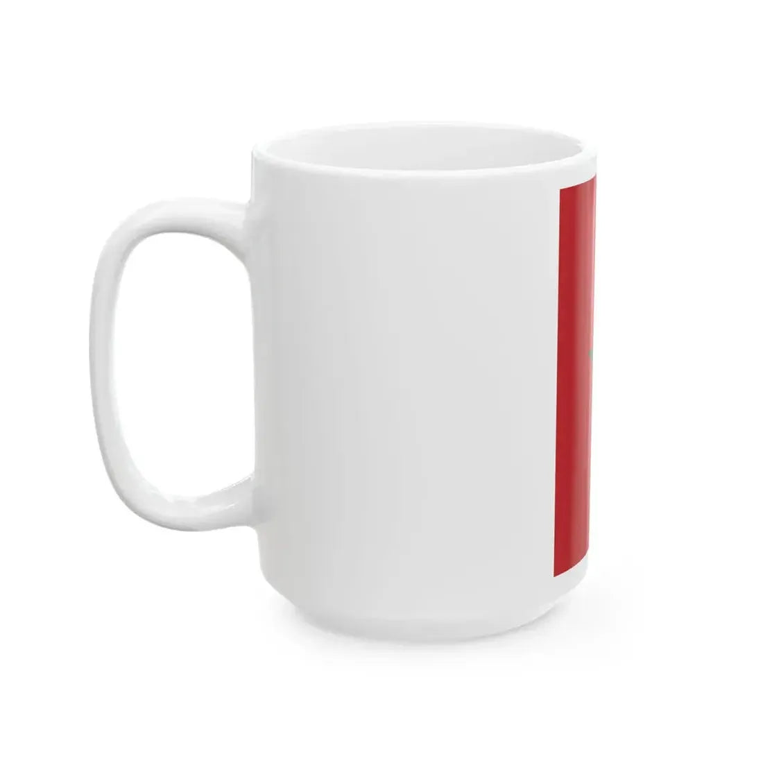 Flag of Morocco vertical (Morocco) White Coffee Mug - Go Mug Yourself