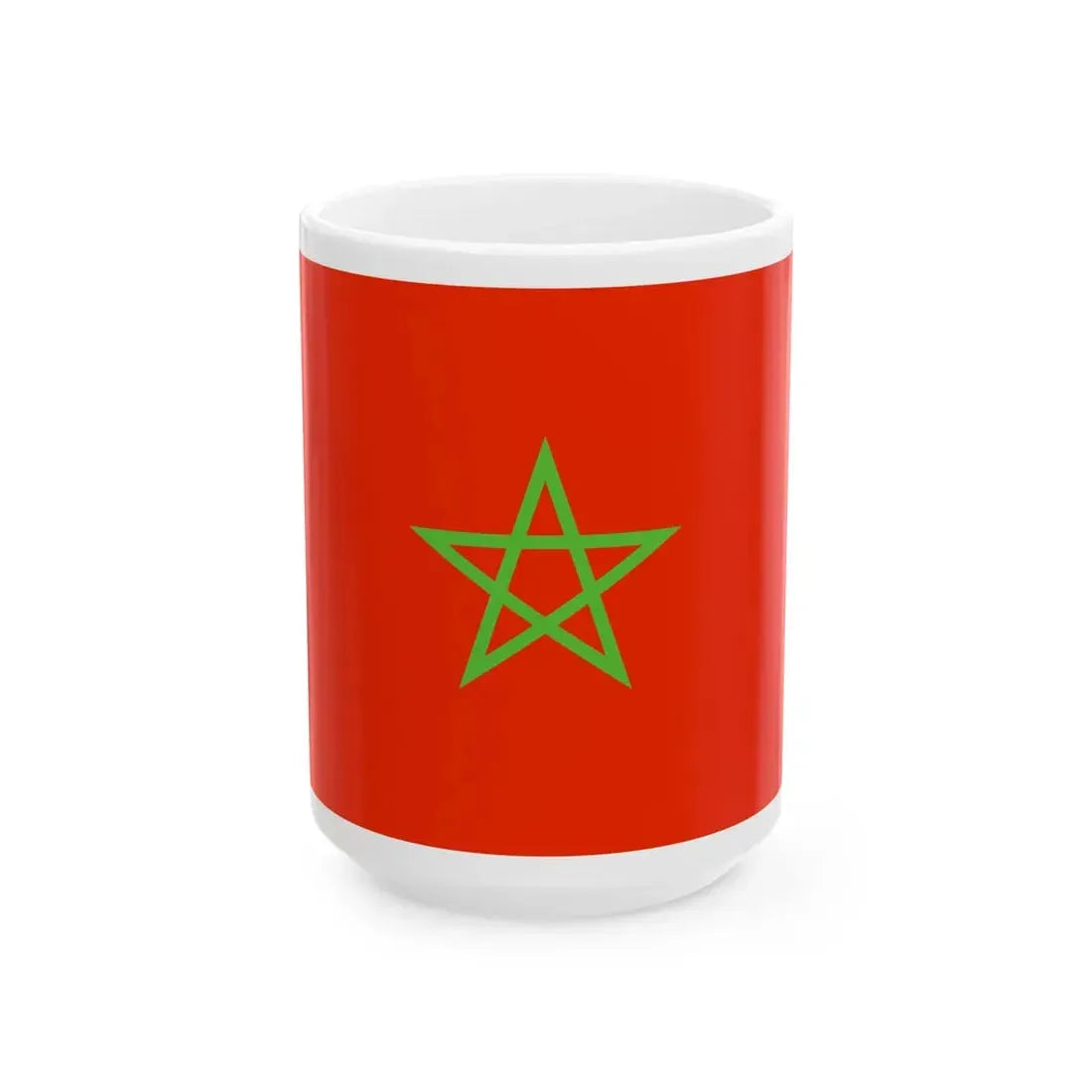 Flag of Morocco WFB 2000 (Morocco) White Coffee Mug 15oz - Go Mug Yourself