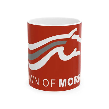 Flag of Morris Manitoba (Canada) White Coffee Mug 11oz - Go Mug Yourself