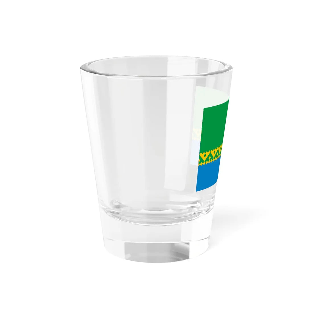 Flag of Mortka Khanty-Mansia (Russia) Shot Glass 1.5oz - Go Mug Yourself
