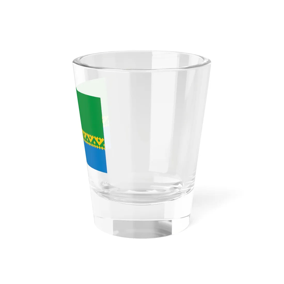 Flag of Mortka Khanty-Mansia (Russia) Shot Glass 1.5oz - Go Mug Yourself