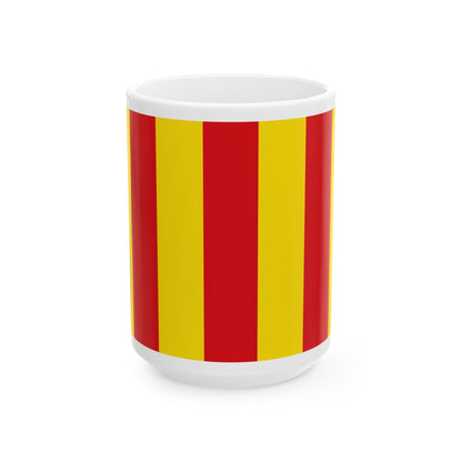 Flag of Mortsel (Belgium) White Coffee Mug-15oz-Go Mug Yourself