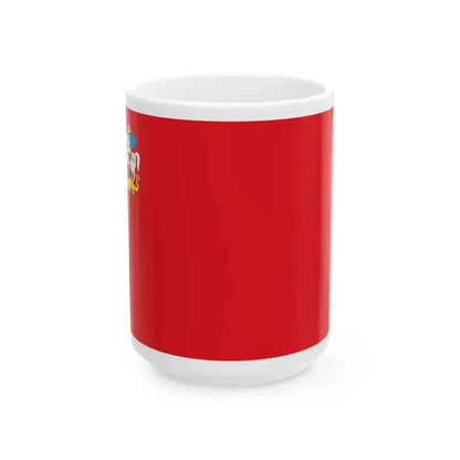 Flag of Moscow Oblast Russia - White Coffee Mug 15oz - Go Mug Yourself