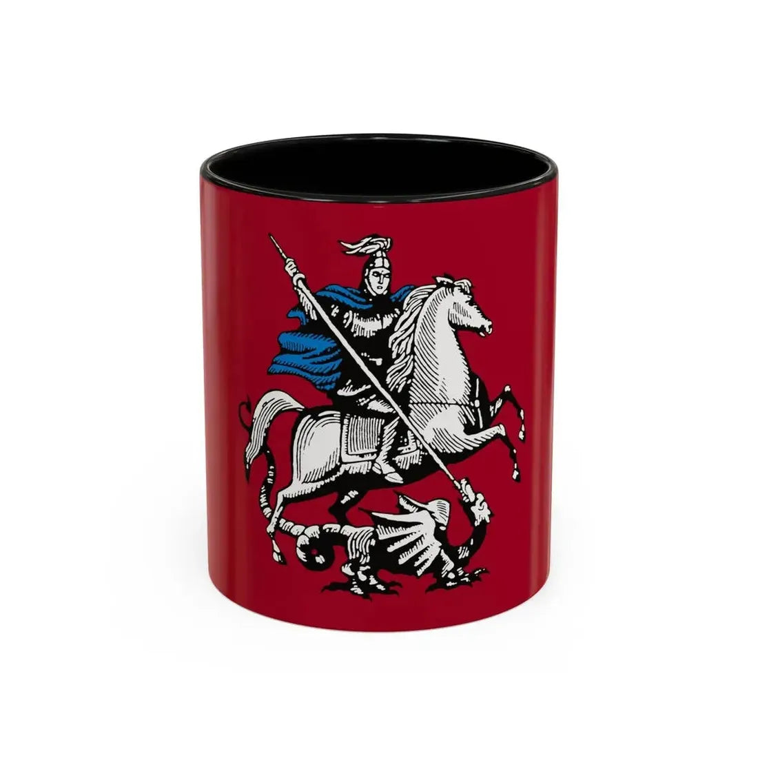Flag of Moscow Russia - Accent Coffee Mug 11oz Black - Go Mug Yourself