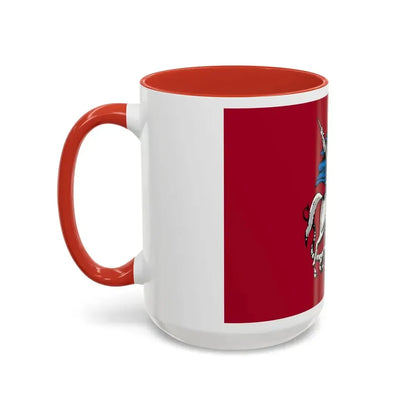 Flag of Moscow Russia - Accent Coffee Mug - Go Mug Yourself