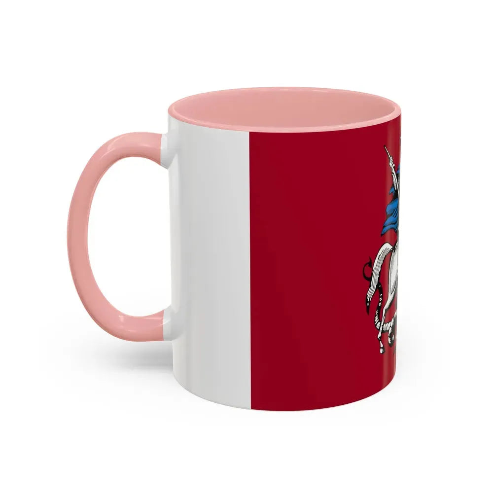 Flag of Moscow Russia - Accent Coffee Mug - Go Mug Yourself