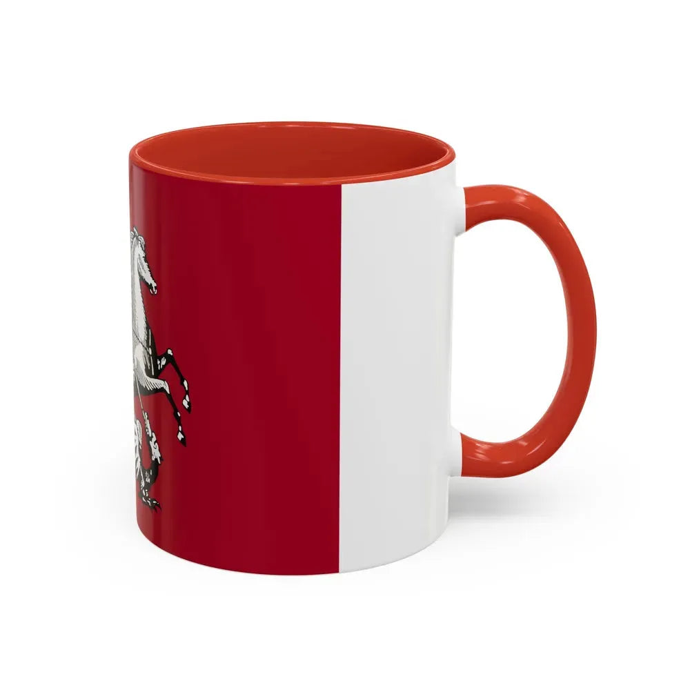 Flag of Moscow Russia - Accent Coffee Mug - Go Mug Yourself