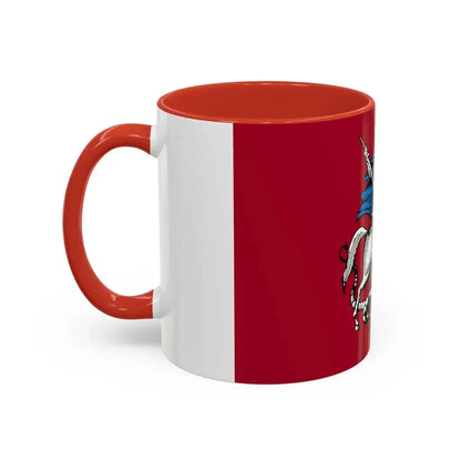 Flag of Moscow Russia - Accent Coffee Mug - Go Mug Yourself