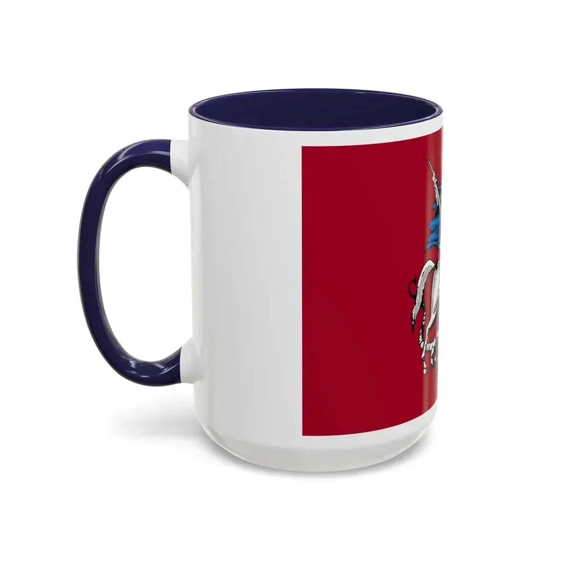 Flag of Moscow Russia - Accent Coffee Mug - Go Mug Yourself
