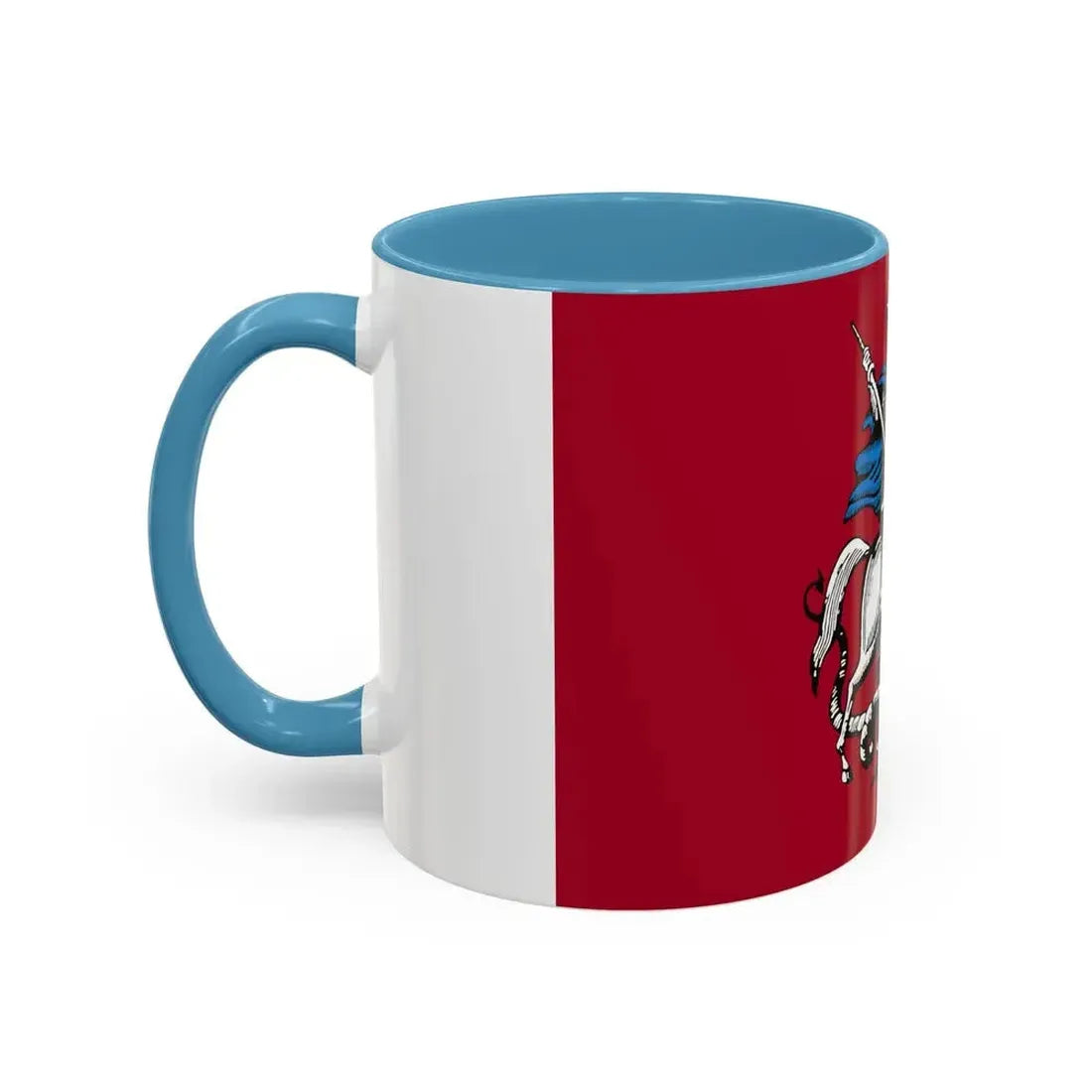 Flag of Moscow Russia - Accent Coffee Mug - Go Mug Yourself