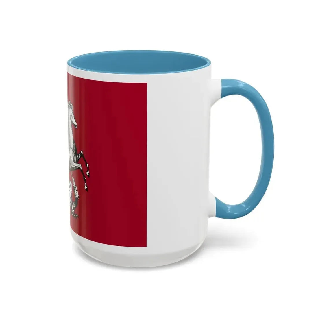 Flag of Moscow Russia - Accent Coffee Mug - Go Mug Yourself