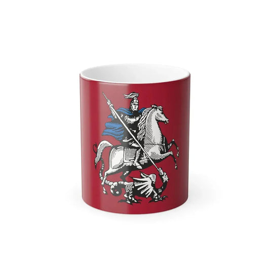 Flag of Moscow Russia - Color Changing Coffee Mug 11oz - Go Mug Yourself
