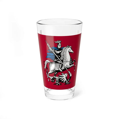 Flag of Moscow Russia - Pint Glass 16oz 16oz - Go Mug Yourself