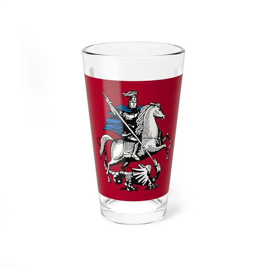 Flag of Moscow Russia - Pint Glass 16oz 16oz - Go Mug Yourself