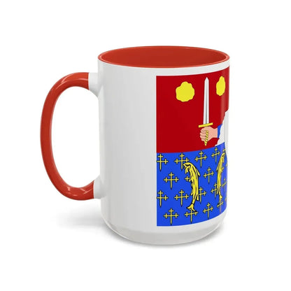 Flag of Moselle France 2 - Accent Coffee Mug - Go Mug Yourself