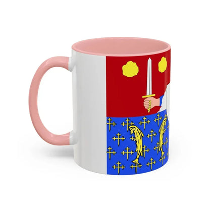Flag of Moselle France 2 - Accent Coffee Mug - Go Mug Yourself