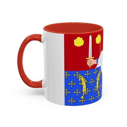 Flag of Moselle France 2 - Accent Coffee Mug - Go Mug Yourself