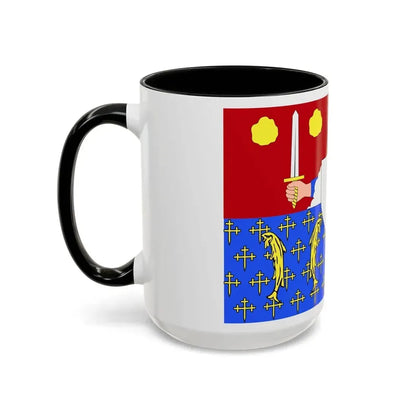 Flag of Moselle France 2 - Accent Coffee Mug - Go Mug Yourself