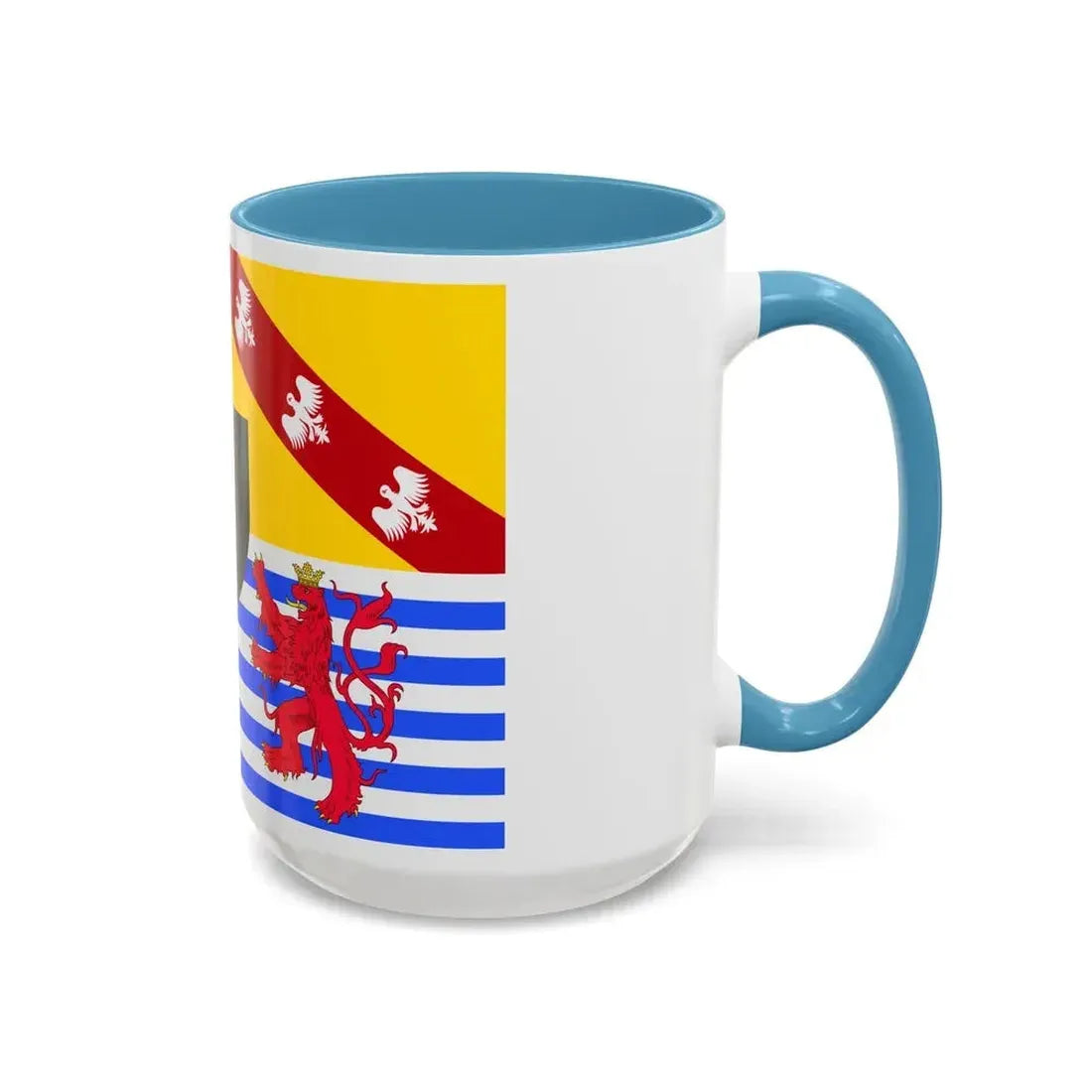 Flag of Moselle France 2 - Accent Coffee Mug - Go Mug Yourself