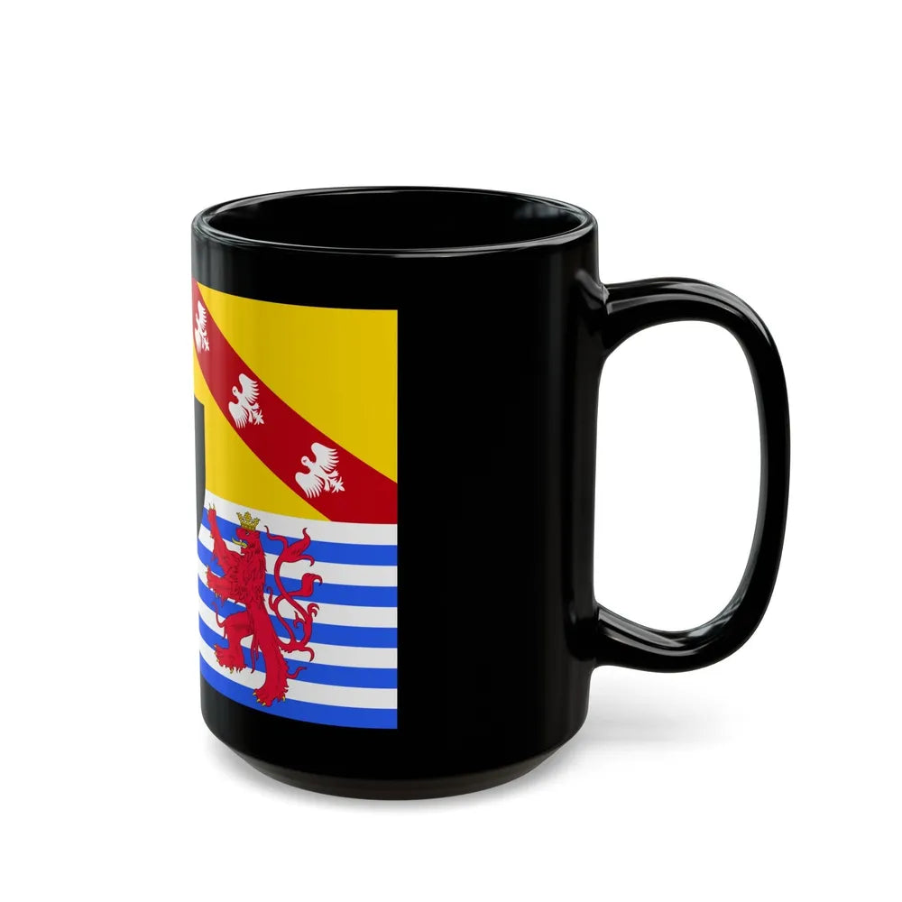 Flag of Moselle France 2 - Black Coffee Mug-Go Mug Yourself