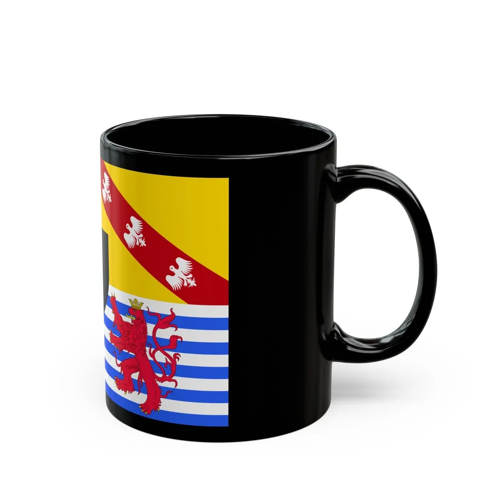 Flag of Moselle France 2 - Black Coffee Mug-Go Mug Yourself