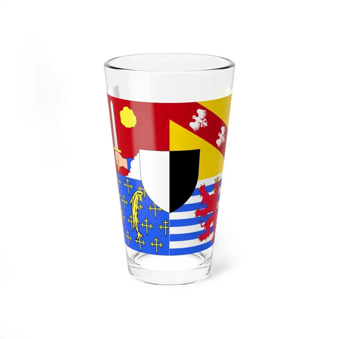 Flag of Moselle France 2 - Pint Glass 16oz 16oz - Go Mug Yourself
