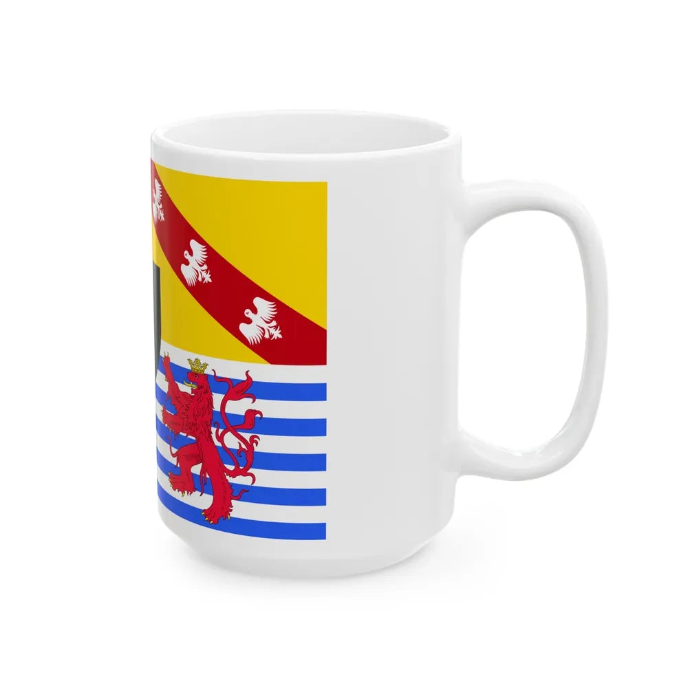 Flag of Moselle France 2 - White Coffee Mug-Go Mug Yourself