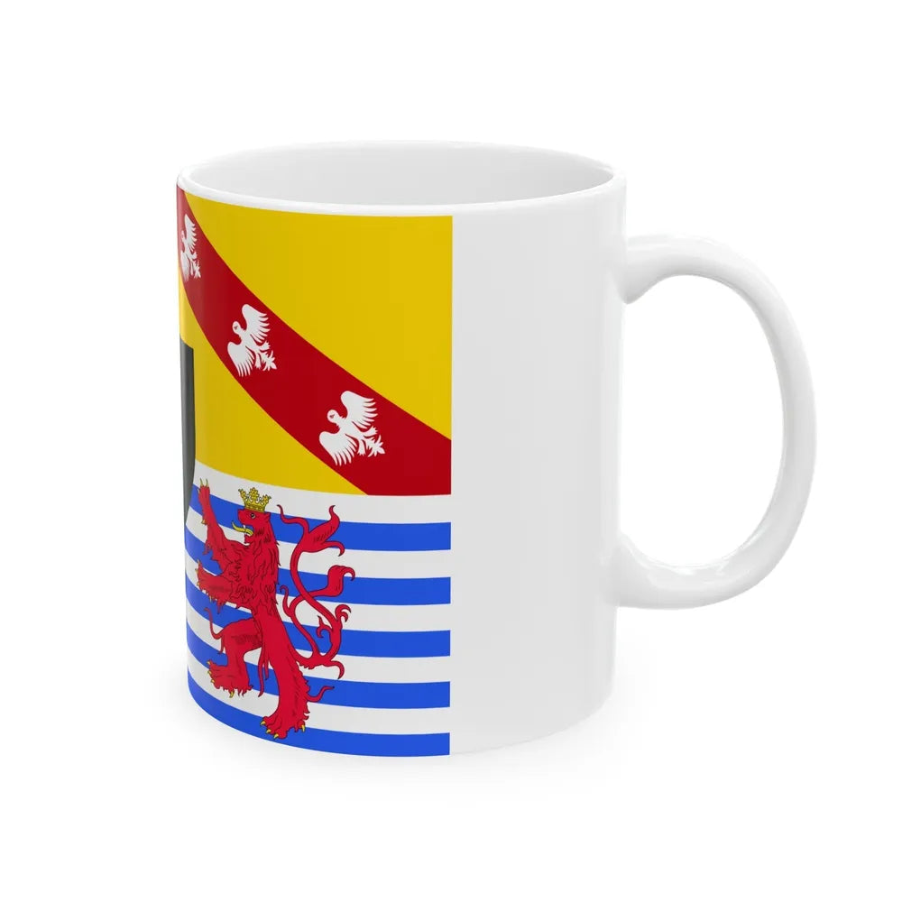 Flag of Moselle France 2 - White Coffee Mug-Go Mug Yourself